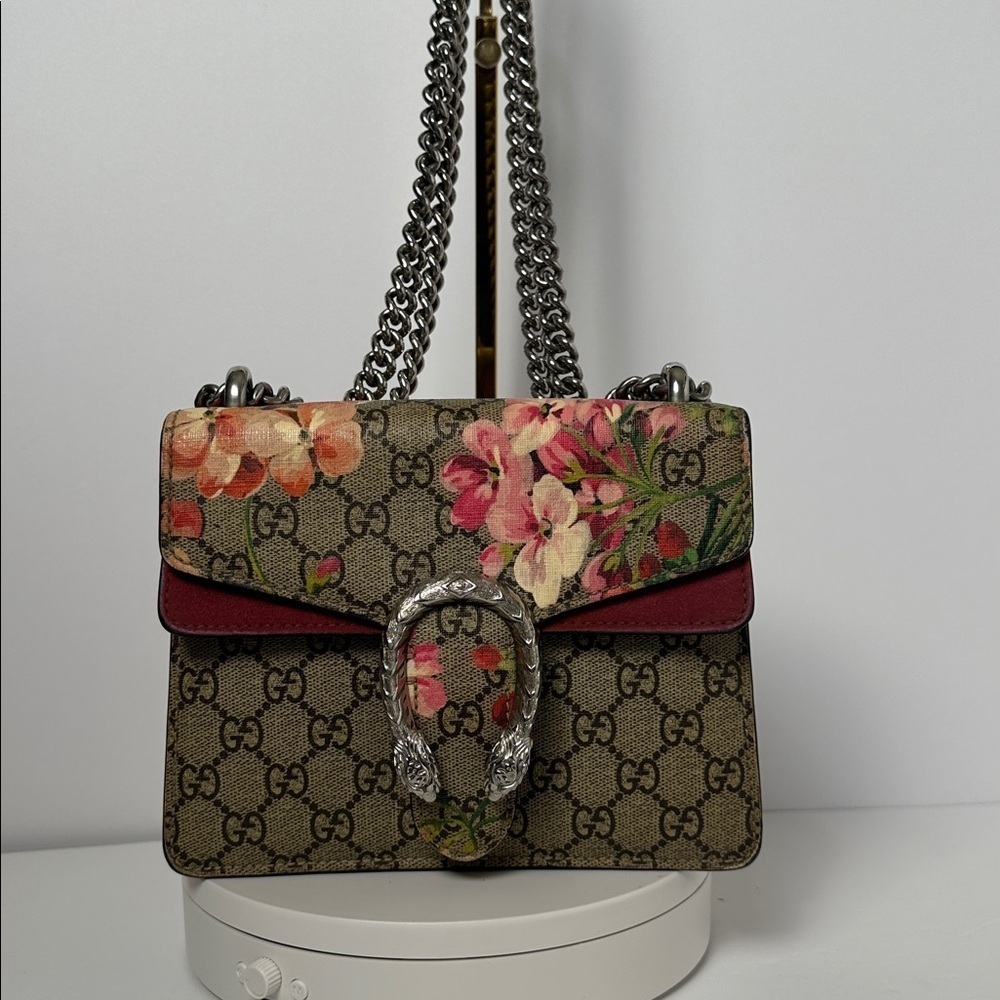 Gucci Dionysus GG Blooms Super Mini Shoulder Crossbody Bag - Picture 11 of 15